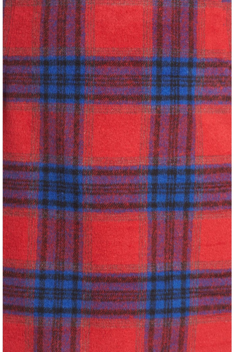 Melton Plaid Miniskirt, Alternate, color, RED CHINOISE RITA PLAID