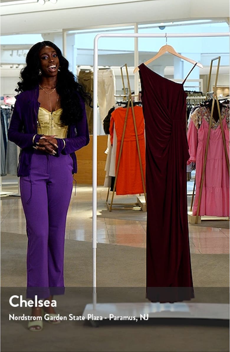 One-Shoulder Jersey Gown