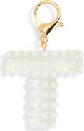Leith Faux Pearl Initial Bag Charm