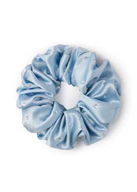 Crystal Twinkle Silk Scrunchie