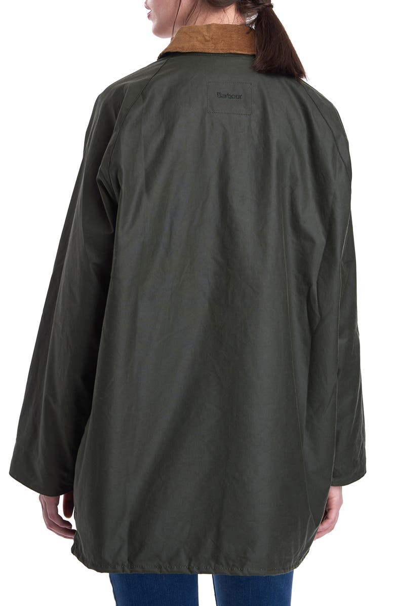 Barbour x ALEXACHUNG Edith Weatherproof Waxed Cotton Jacket, Alternate, color,