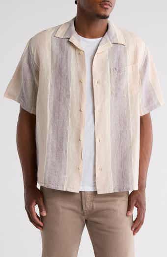 Corridor Sunset Stripe Cotton Blend Camp Shirt