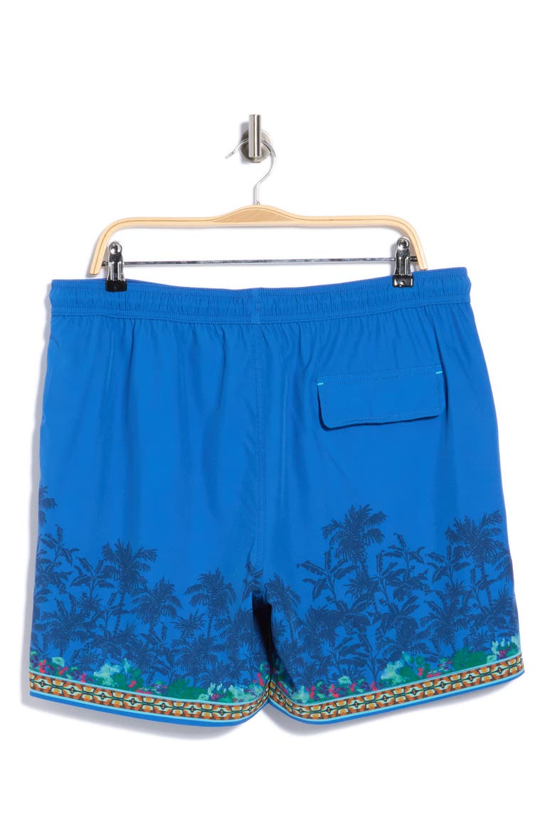 Naples Nightfall Tropics 6-Inch Swim Trunks, Alternate, color, 5048-BRIGHT COBALT