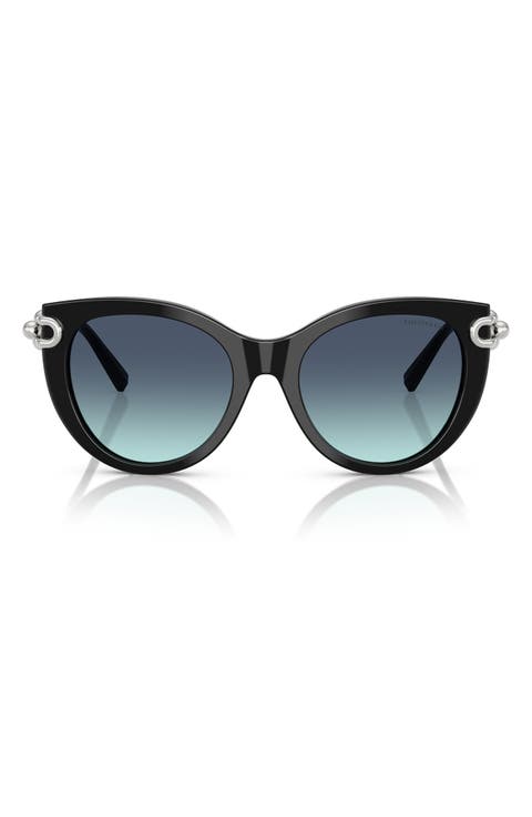 53mm Gradient Butterfly Sunglasses