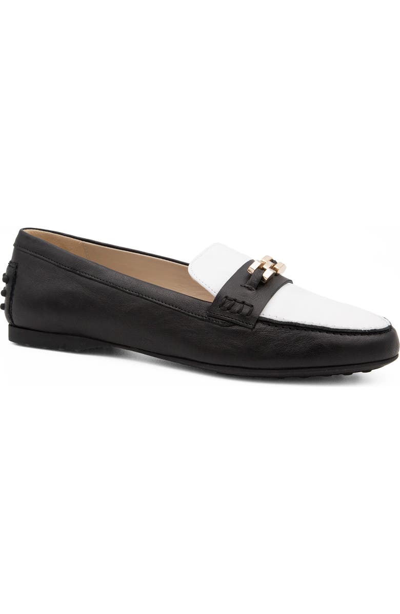 Amalfi by Rangoni Danzante Loafer, Main, color, Black/ White Piumalux