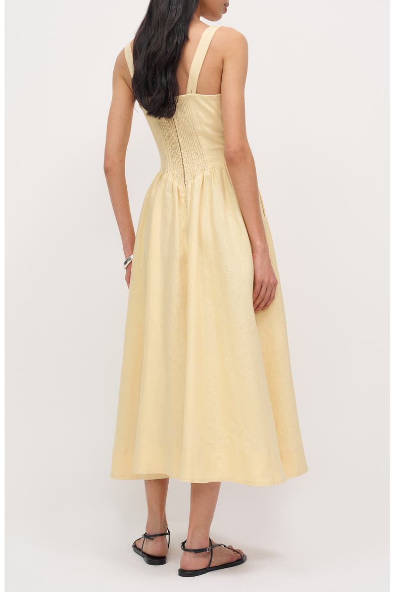 Balia Linen Sundress, Alternate, color, PARMESAN