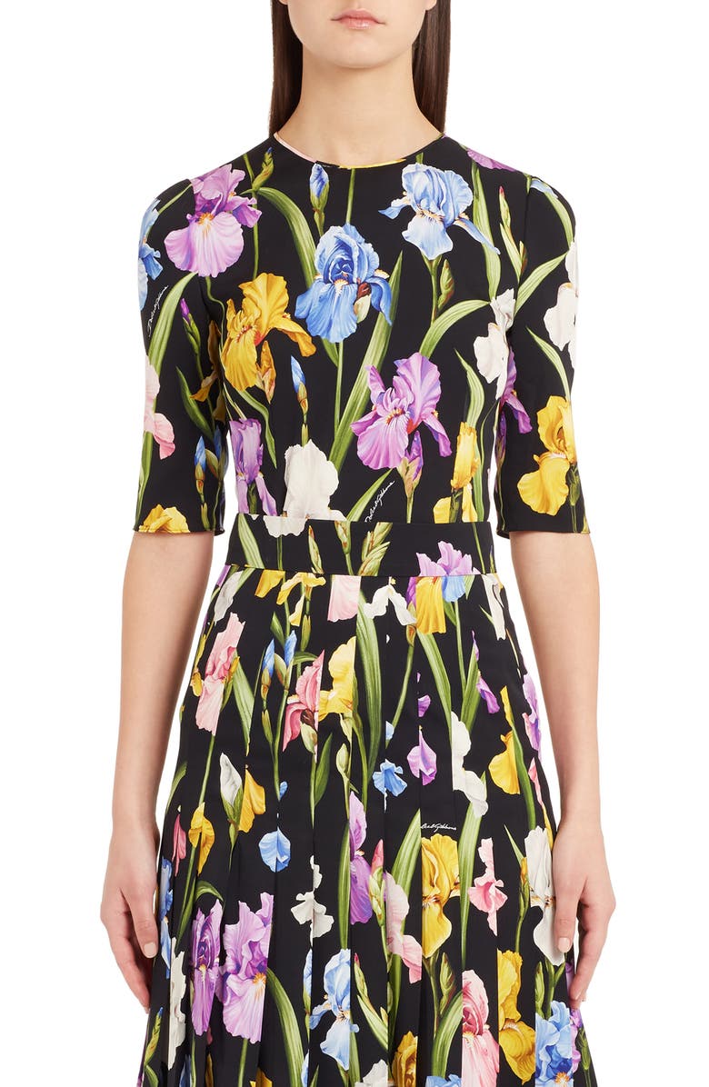 Dolce&Gabbana Iris Print Top, Main, color,