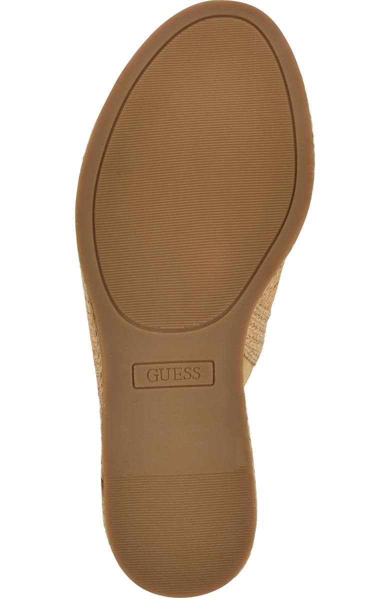 GUESS Evenz Platform Wedge Sandal, Alternate, color, Light Natural 110
