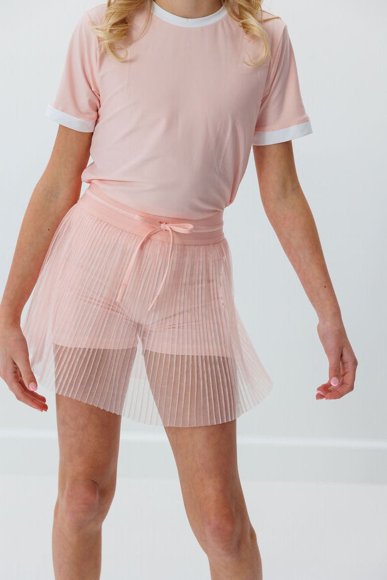 Girls Pleated Skort, Alternate, color, Pink