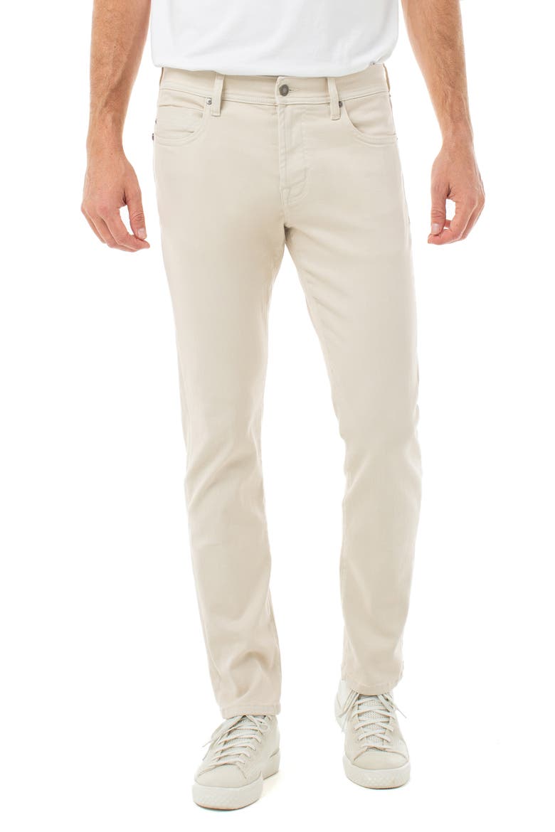 Kingston Modern Slim Straight Leg Jeans, Main, color, WHITE CHALK