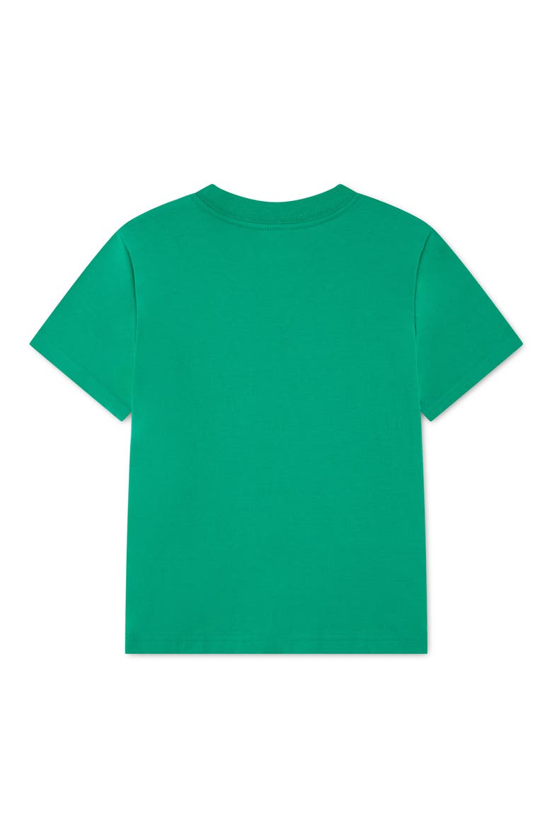 Kids' Kick Graphic Cotton Blend T-Shirt, Alternate, color, STADIUM GREEN