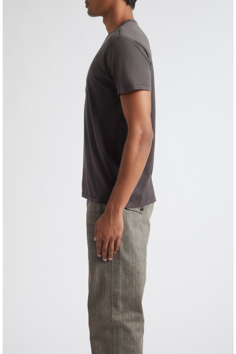 Chainstich Embroidered T-Shirt, Alternate, color, FADED BLACK