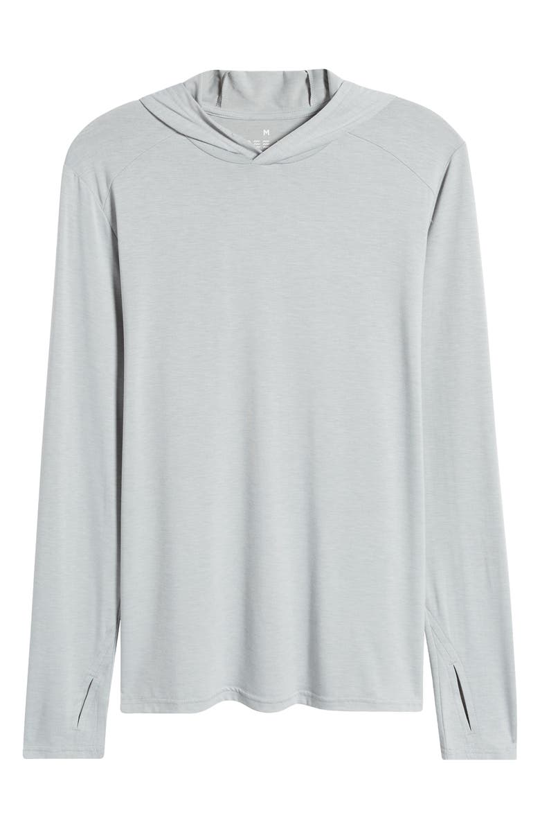 Free Fly Shade UPF 50+ Hoodie, Alternate, color, Heather Aspen Grey