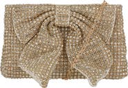 Jessica McClintock Bianca Sequin Bow Clutch