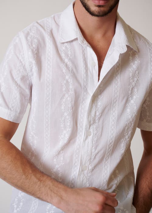 Leisure Lab Oaxaca Button Up In Blanco