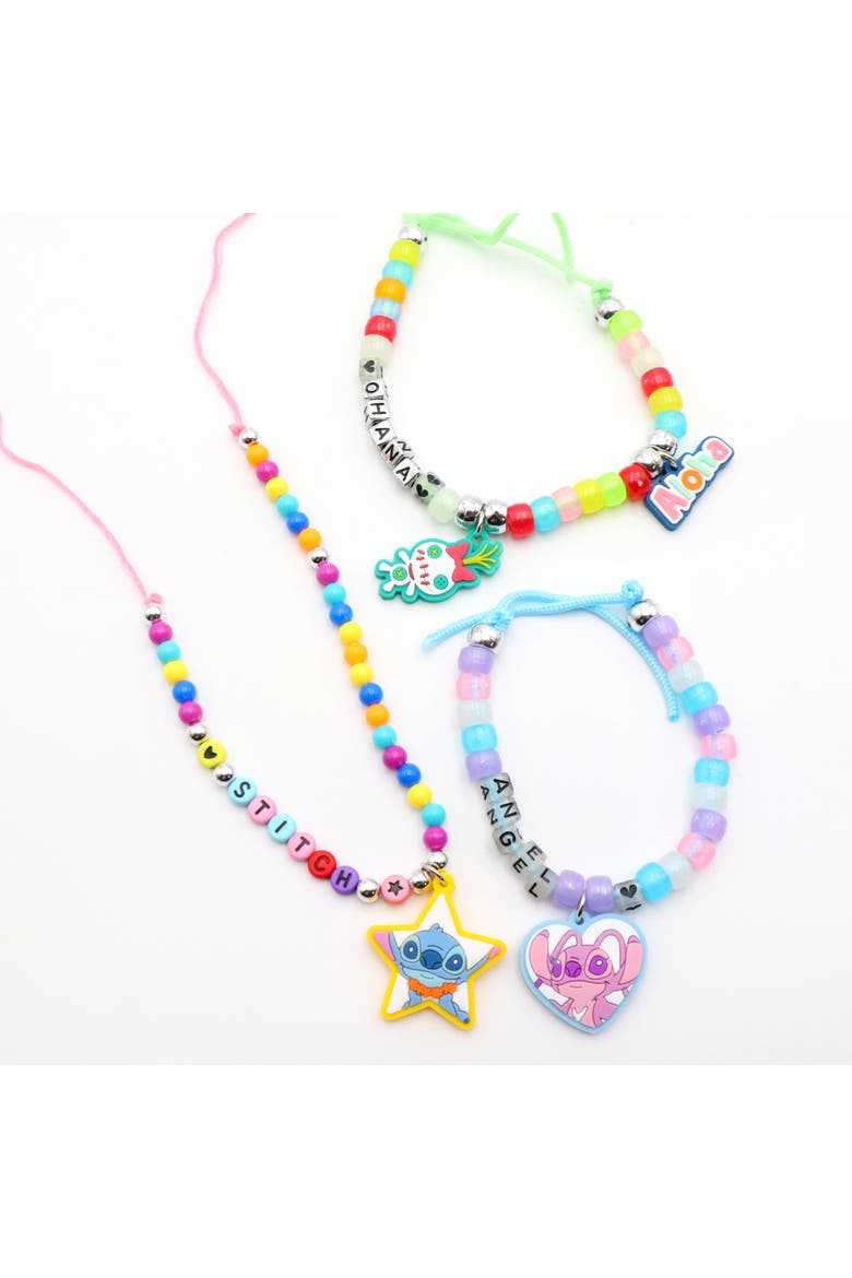 Glow In The Dark Jewelry, Stitch, DIY Craft Activity Set, Alternate, color, Multicolored