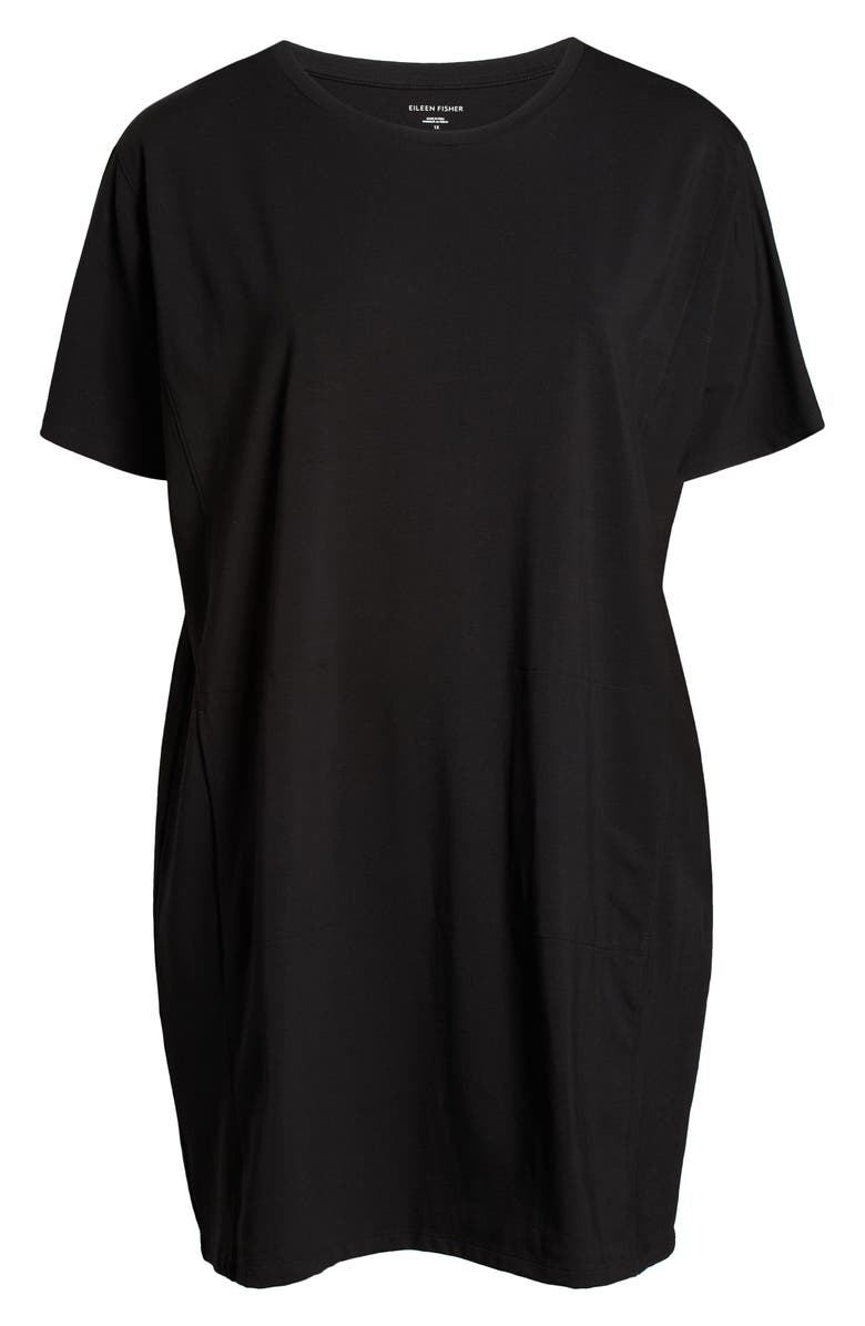 Eileen Fisher Dolman Sleeve Organic Pima Cotton Blend T-Shirt Dress, Alternate, color, 