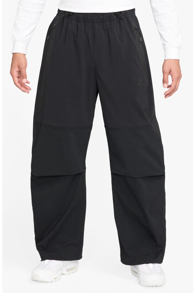 Dri-FIT Tech Wide Leg Woven Pants, Main, color, BLACK