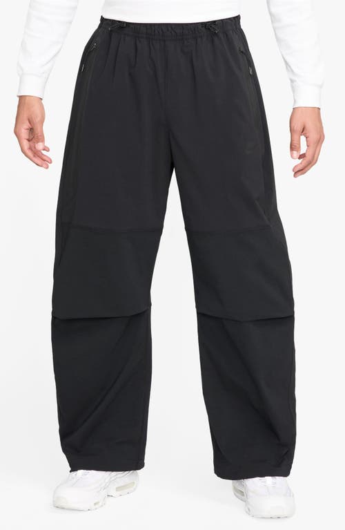 Nike Men's Tech Woven Oversized Pants In Black