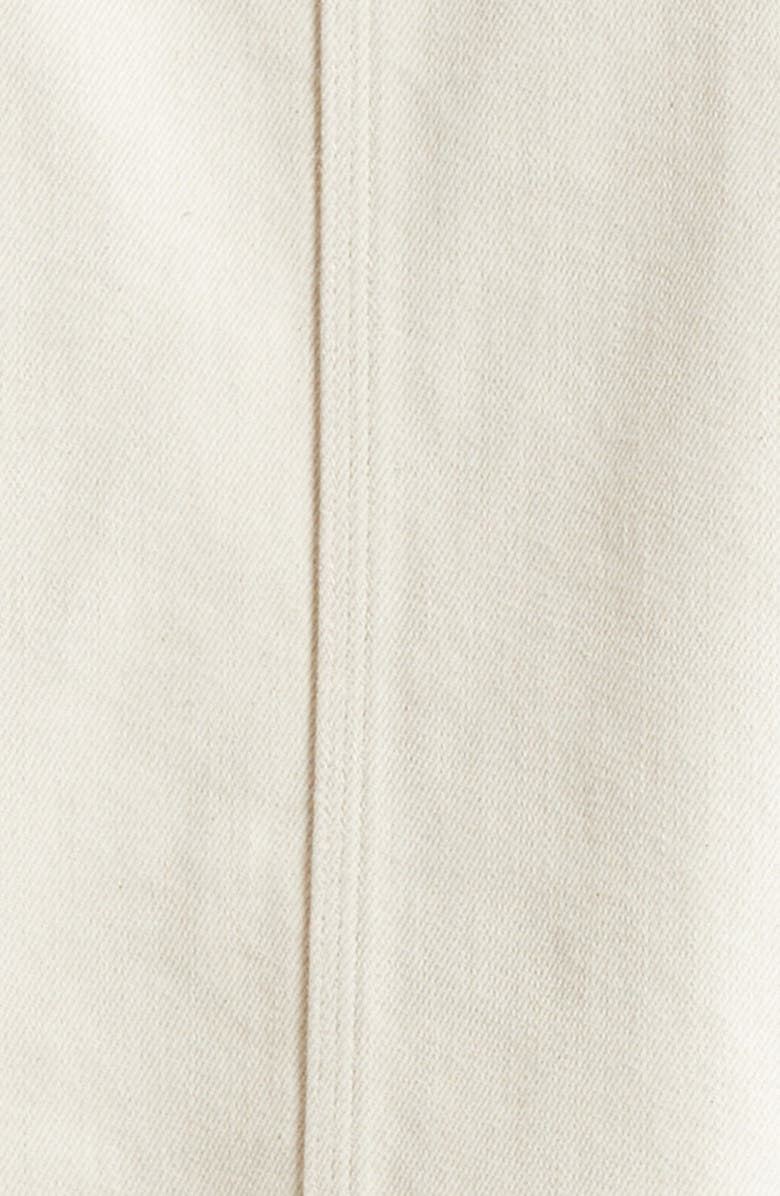 Versace Medusa Biggie Carpenter Denim Jacket, Alternate, color, Ecru