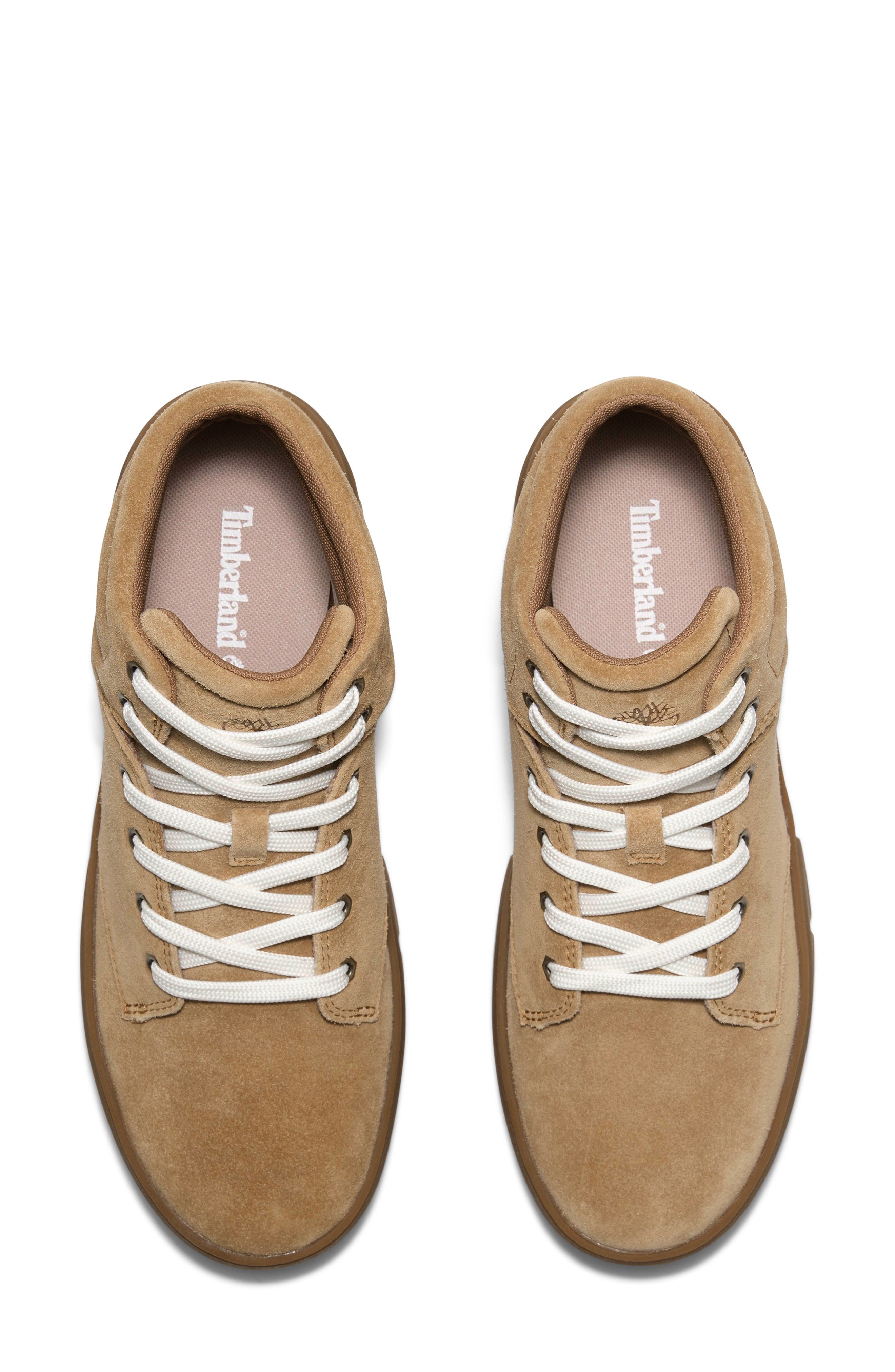 Laurel High Top Platform Sneaker, Alternate, color, MEDIUM BEIGE SUEDE