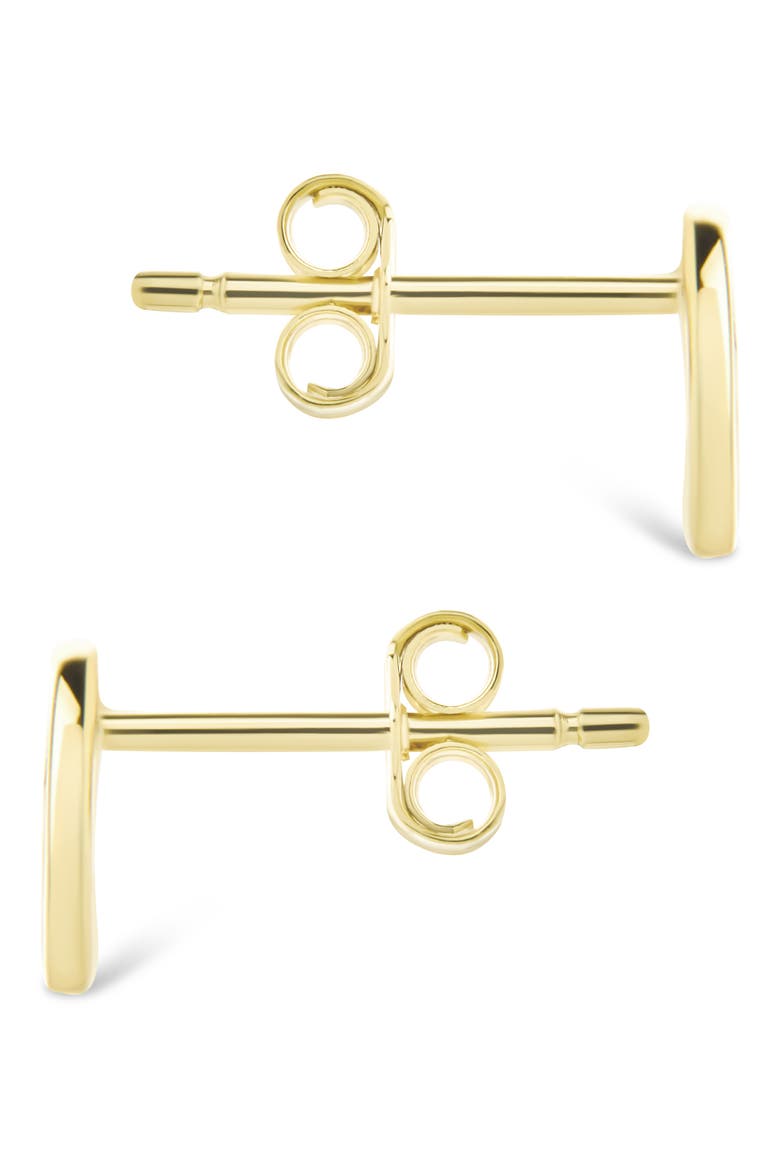Peace Sign Stud Earrings, Alternate, color, GOLD