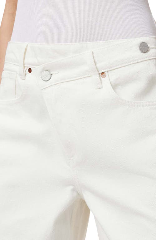 ALLSAINTS ALLSAINTS AKI CROSSOVER FRINGE HEM WIDE LEG JEANS