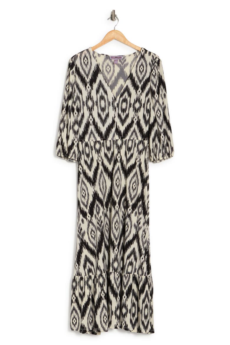 Bella Deev V-Neck Maxi Dress, Alternate, color, IKAT