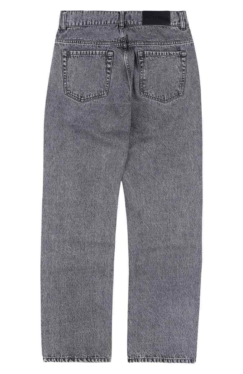 PLEASURES Acid Wash Straight Leg Jeans, Alternate, color, 