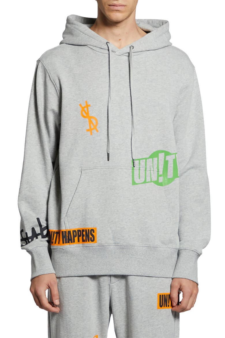 Collective Kash Graphic Hoodie, Main, color, GREY