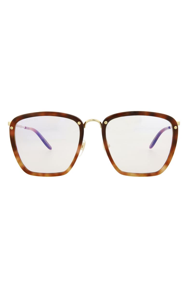 Gucci 56mm Oversize Sunglasses, Main, color, 