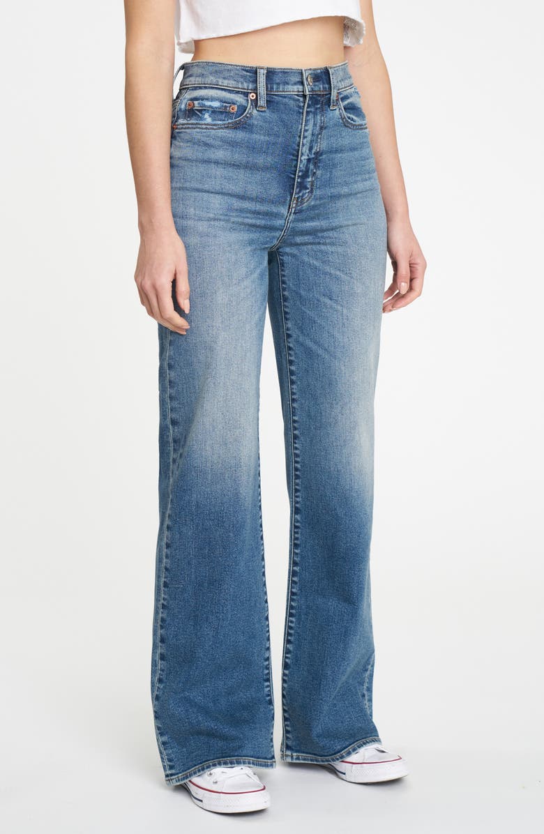 DAZE Far Out High Waist Wide Leg Jeans, Alternate, color, Dance Floor