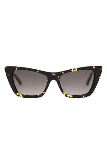 Sito Shades Wonderland 54mm Polarized Cat Eye Sunglasses in Black at Nordstrom Rack
