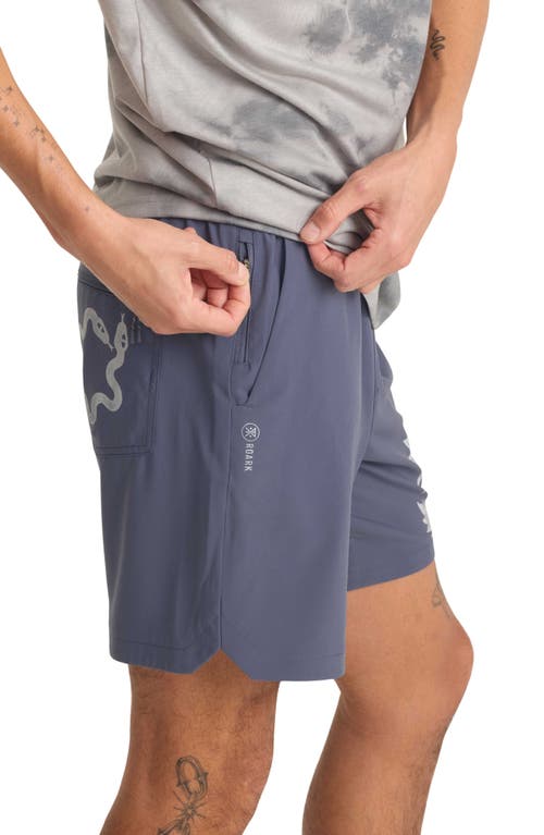 Roark Serrano 7 Drawstring Shorts In Blue