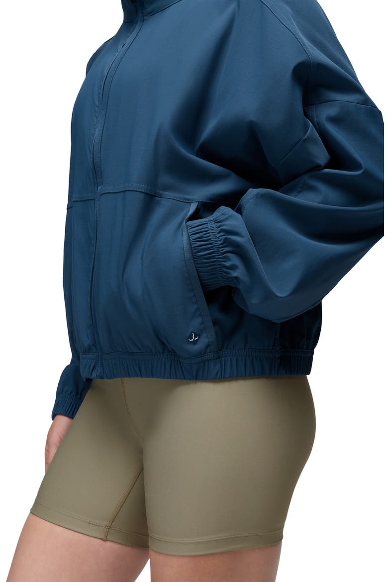 Send Off Crop Jacket, Alternate, color, BLUFF BLUE