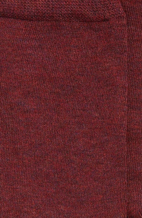 Nordstrom Lightweight Crew Socks In Burgundy