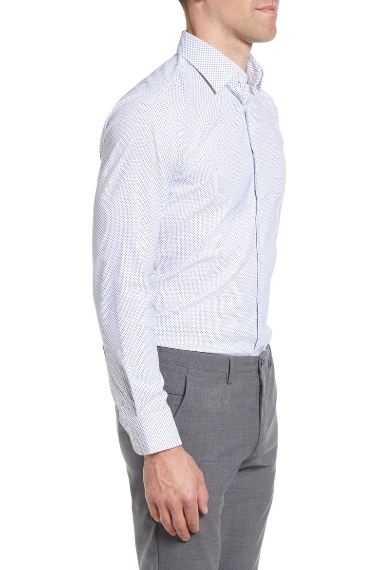 Hank Kent Geo Dress Shirt, Alternate, color, LIGHT/ PASTEL BLUE