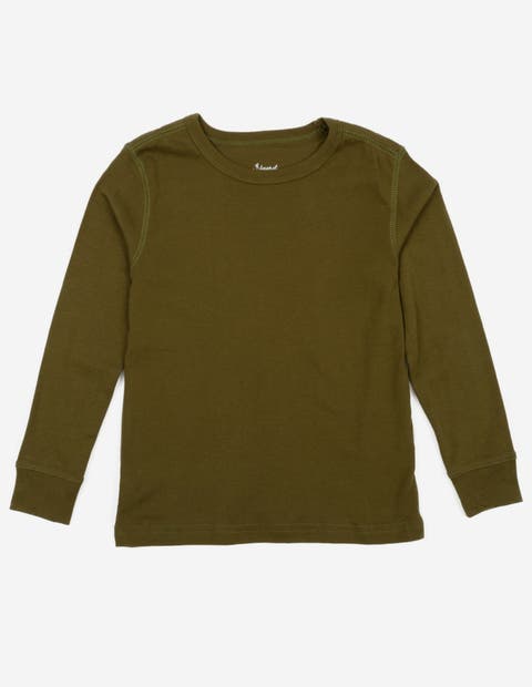 Kids Long Sleeve T-Shirt, 100% Cotton, Solid Colors