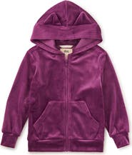 Tea Collection Cat Ears Velour Hoodie