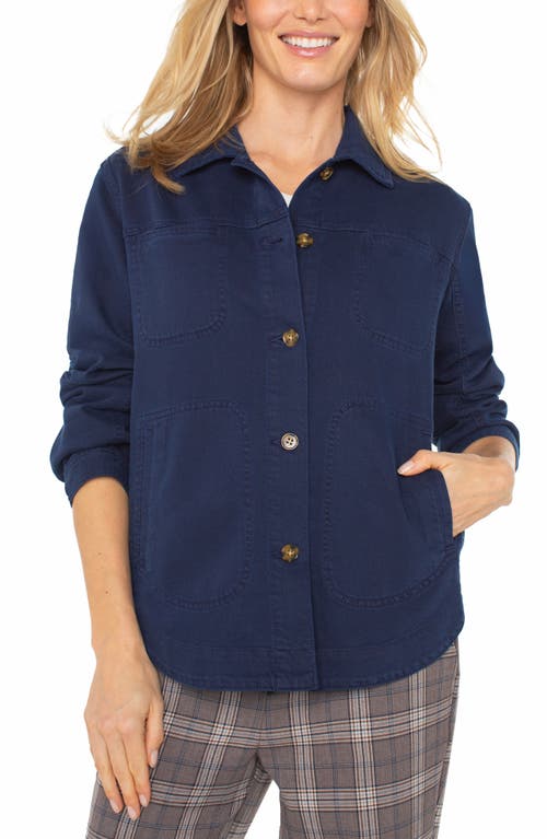 Liverpool Los Angeles Denim Shirt Jacket In Blue