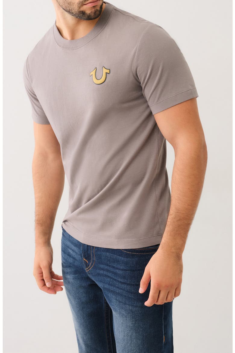 Horseshoe Buddha Graphic T-Shirt, Alternate, color, CHARCOAL