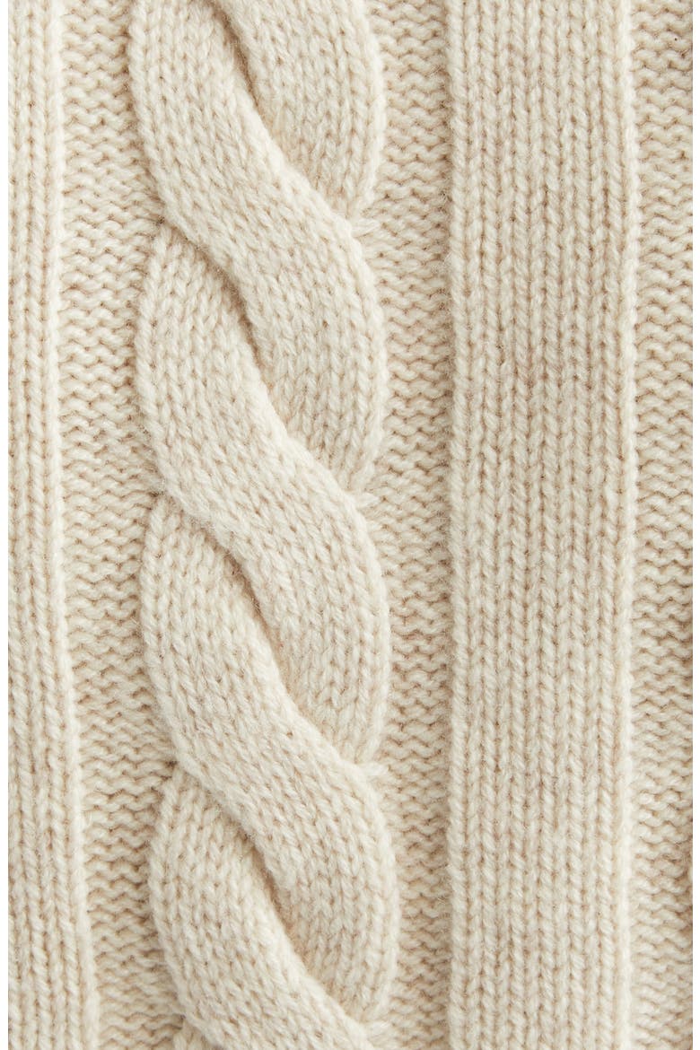 Rita Cable Knit Wool & Cashmere Cardigan, Alternate, color, PALO SANTO