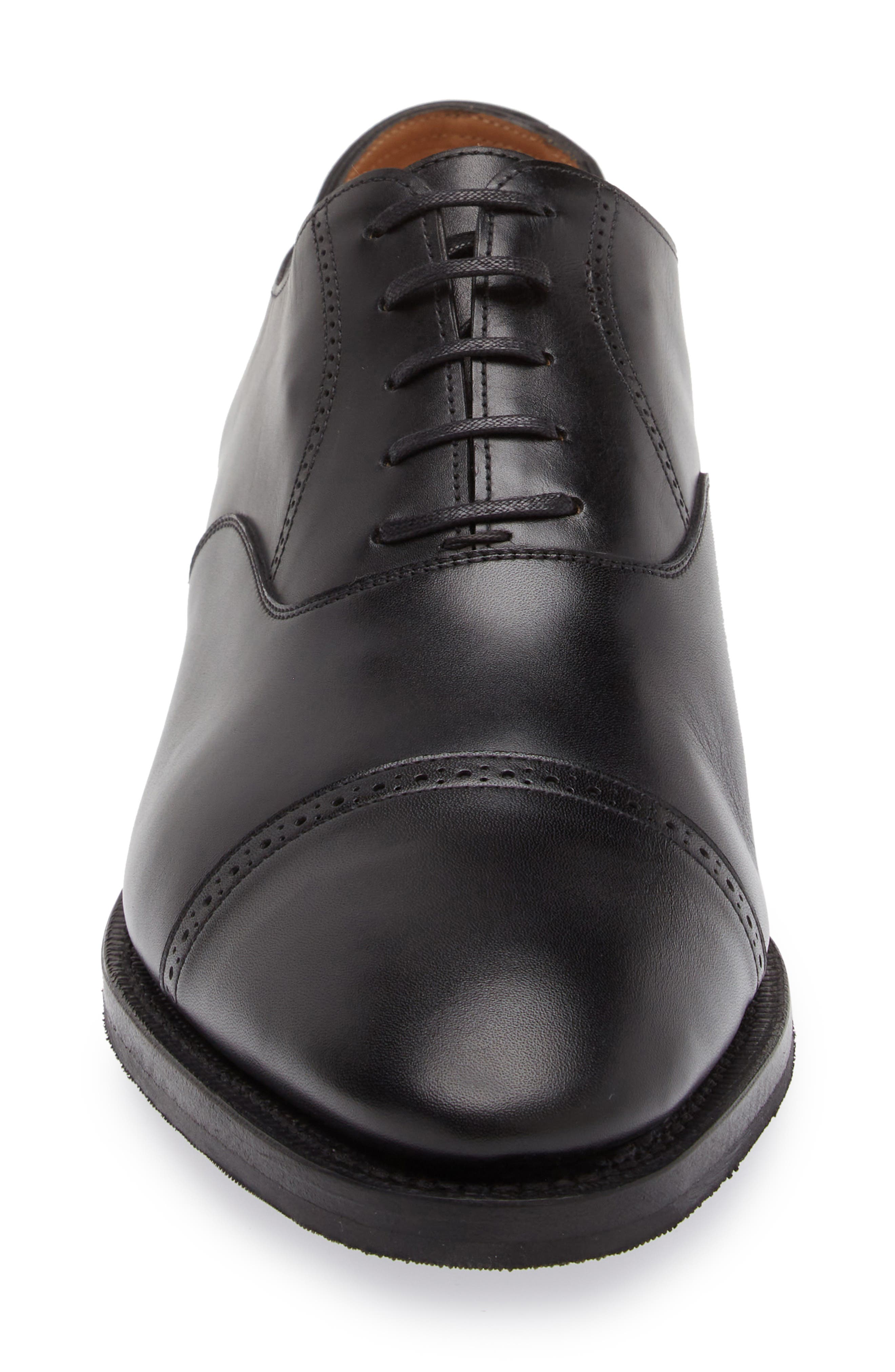 Bristol Cap Toe Oxford, Alternate, color, BLACK
