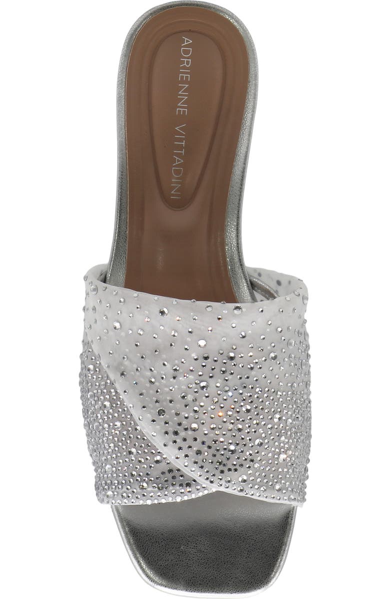 Adrienne Vittadini Primace Slide Sandal, Alternate, color, Silver