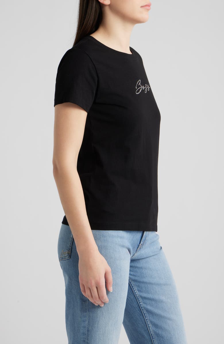 BOSS Orange Esogo Crystal Logo Cotton Top, Alternate, color, 