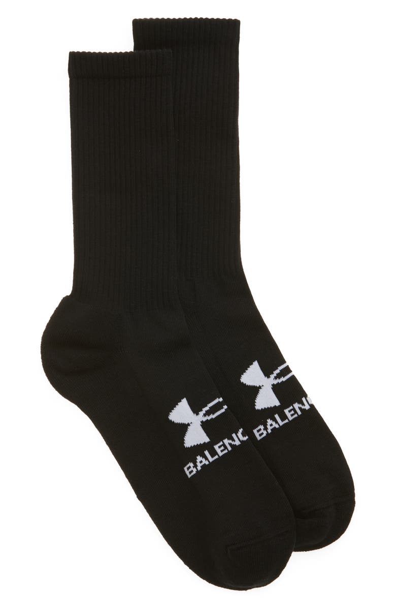 Balenciaga x Under Armour<sup>®</sup> Tennis Crew Socks, Main, color, 