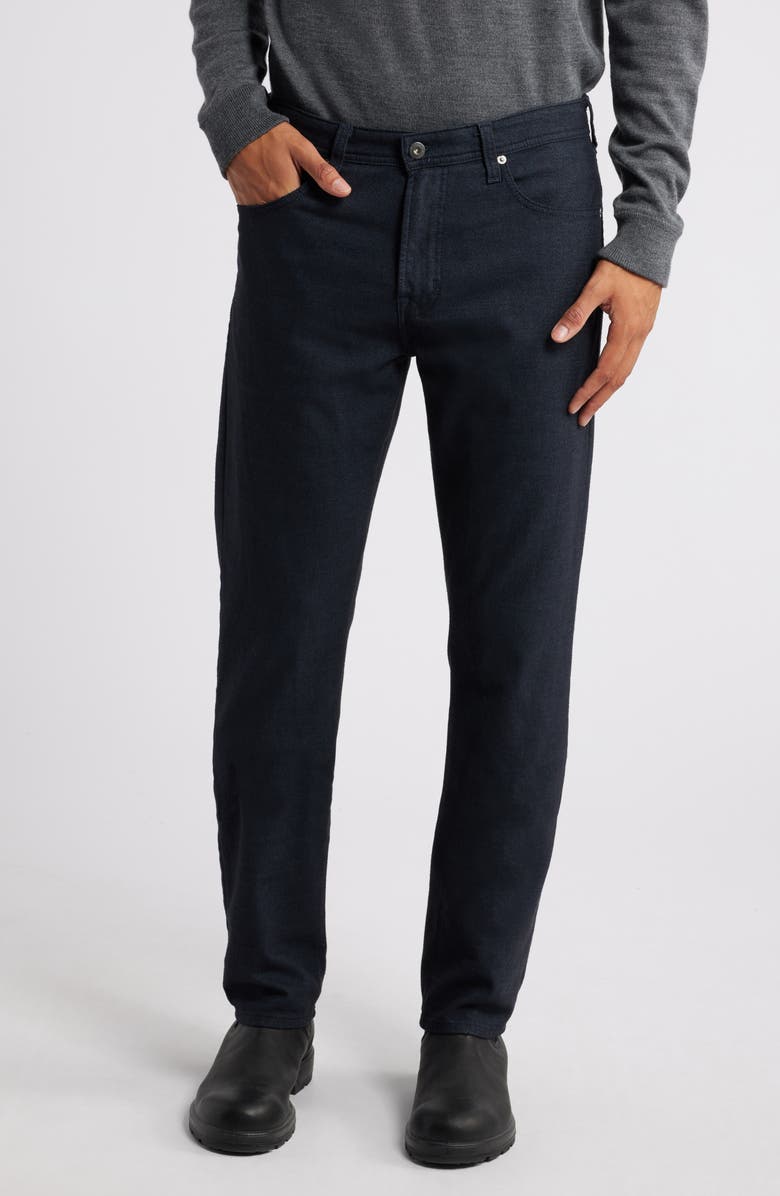 AG Everett Slim Straight Leg Brushed Cotton Twill Pants, Main, color, Ocean Storm