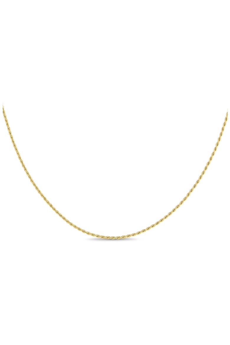 14K Gold Rope Chain Bracelet, 1.5mm, Alternate, color, 14K YELLOW GOLD