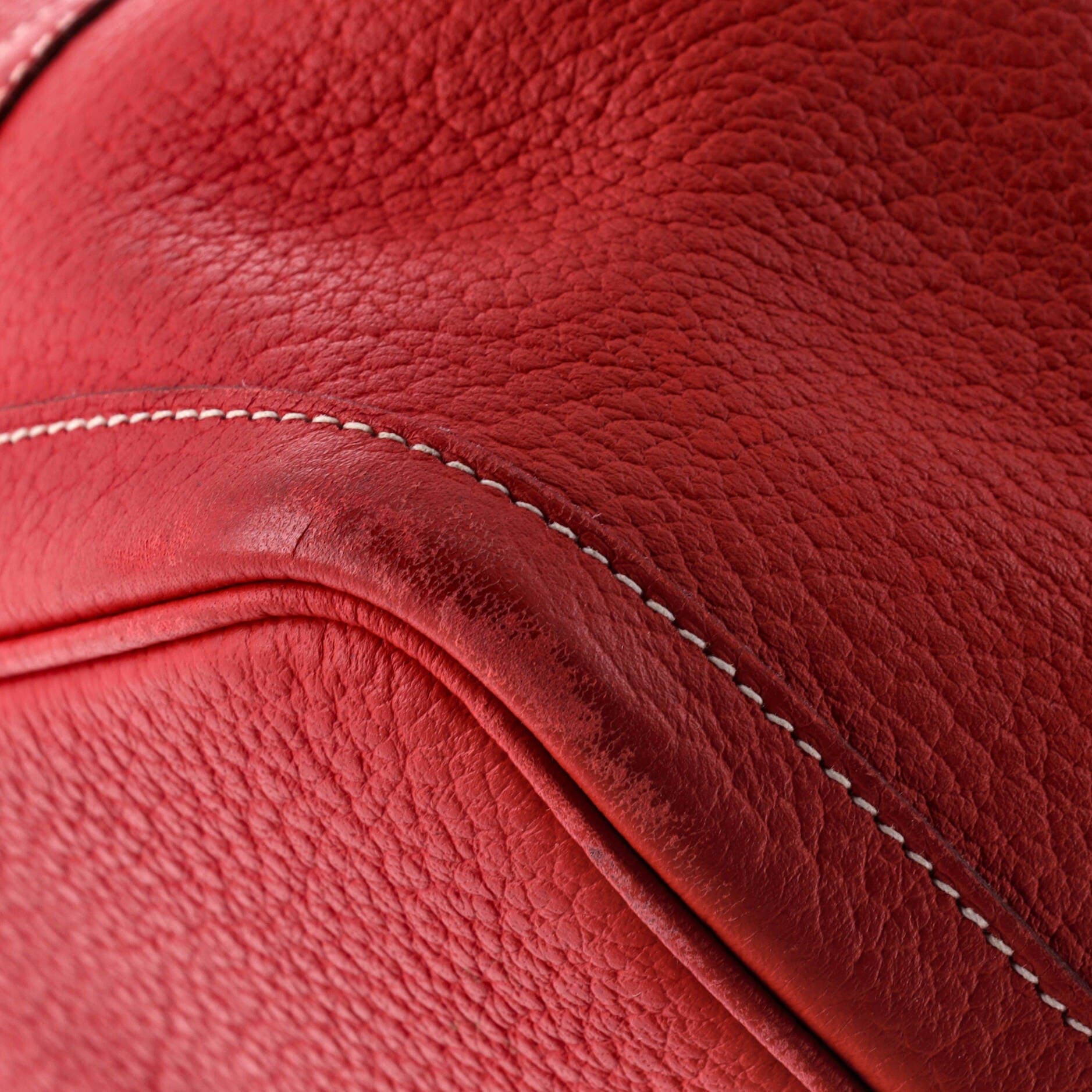 Pre-Owned Hermes Garden Party Tote Leather 36, Alternate, color, Rouge Casaque
