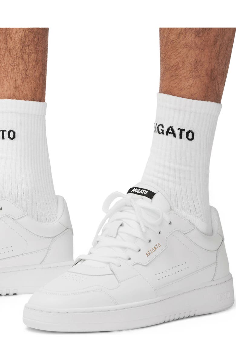 Axel Arigato Dice Lo Full Leather Sneaker, Alternate, color, White/White